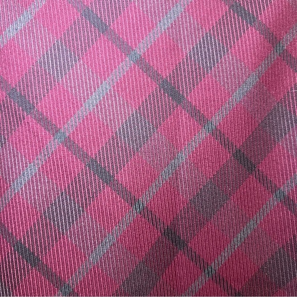 Express Burgundy Plaid Mini Skirt - Picture 4 of 6